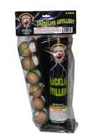 Fireworks - Reloadable Artillery Shells/Mortars Fireworks For Sale- Relodable Kits contain a mortar tube and several shells that are loaded and fired one at a time. - Dominator Crackling Artillery-Value Pack