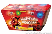 Fireworks - 500g Firework Cakes - Screaming Dragons - 500g Cake