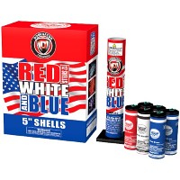 Fireworks - Reloadable Artillery Shells - Red White and Blue 5 inch 60g Shells