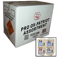 Fireworks - Wholesale Fireworks - Pro Ox Patriot Assortment Wholesale Case 12/1