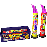 9 inch Floral Fountain Assortment 2 Piece Fireworks For Sale - Fountains Fireworks 