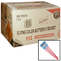 Fireworks - Wholesale Fireworks - Flying Color Butterfly Wholesale Case 72/6