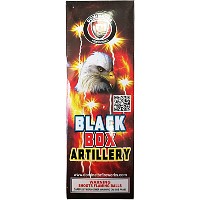 Black Box Artillery Compact Box 6 Shot Fireworks For Sale - Reloadable Artillery Shells 