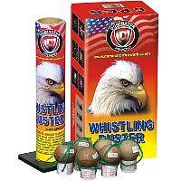 Whistling Artillery Compact Box 6 Shot Fireworks For Sale - Reloadable Artillery Shells 