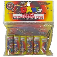 Fireworks - Sky Flyer & Helicopters - Darts 6 Piece