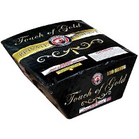 Touch of Gold Fireworks For Sale - 500g Firework Cakes 