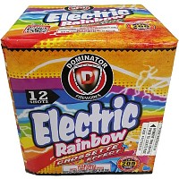 Electric Rainbow Crossettes Fireworks For Sale - 200G Multi-Shot Cake Aerials 