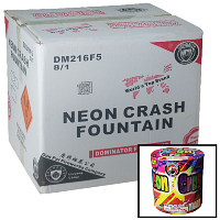 Fireworks - Wholesale Fireworks - Neon Crash Fountain Wholesale Case 8/1