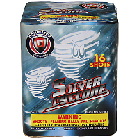 Fireworks - 200G Multi-Shot Cake Aerials - Silver Cyclone