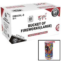 Large Bucket of Fireworks Wholesale Case 8/1 Fireworks For Sale - Wholesale Fireworks 