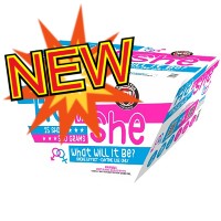 Fireworks - 500G Firework Cakes - He Or She What Will it Be? Blue Smoke 500g Fireworks Cake
