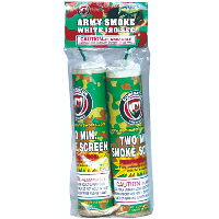 Army Smoke White 120 Second 2 Piece Fireworks For Sale - Smoke Items 