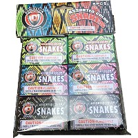 Assorted Color Snakes Fireworks For Sale - Snakes Fire work For Sale On-line - The classic favorites! Non-explosive so no min order and lower shipping rates!  