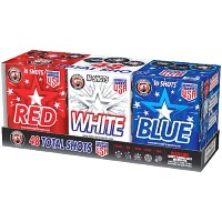 Fireworks - 200G Multi-Shot Cake Aerials - Red White Blue 16 Shots 200g Fireworks Assortment