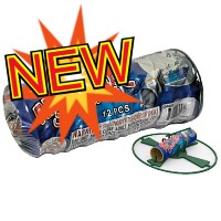 Fireworks - Sky Flyer & Helicopters - Artificial Satellite 12 Piece