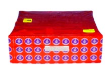 Fireworks - 500G Firework Cakes - RED WHITE BLUE Z SHAPE 156 SHOT