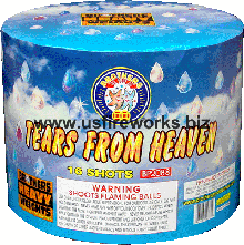 Fireworks - 200G Multi-Shot Cake Aerials - TEARS FROM HEAVEN