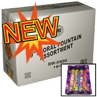 Fireworks - Wholesale Fireworks - 9 inch Floral Fountain Assortment Wholesale Case 18/4