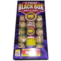 Fireworks - Reloadable Artillery Shells - Blast Wave Black Box Artillery 12 Shot Reloadable Artillery