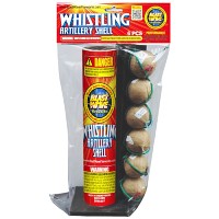 Fireworks - Reloadable Artillery Shells - Poly Pack Whistling Artillery Shells 6 Shot Reloadable Artillery