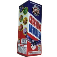 Fireworks - Reloadable Artillery Shells - Black Box Crackling Artillery Shells 6 Shot Reloadable Artillery