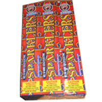 Fireworks - Sparklers - #10 Gold Electric Sparklers