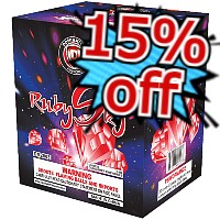 Fireworks - 200G Multi-Shot Cake Aerials - Ruby Sky 200g Fireworks Cake