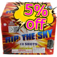 Fireworks - 500G Firework Cakes - 5% Off Rip The Sky 500g Fireworks Cake