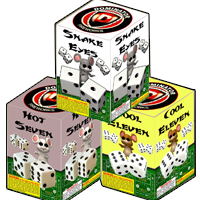 Fireworks - 200G Multi-Shot Cake Aerials - Three Blind Dice 200g Fireworks Assortment