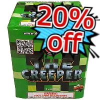 Fireworks - 200G Multi-Shot Cake Aerials - The Creeper 200g Fireworks Cake