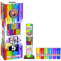 Fireworks - Reloadable Artillery Shells - Colors Galore Reloadable Artillery