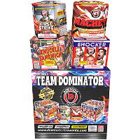 Fireworks - 500g Firework Cakes - 25% Off Team Dominator 500g Fireworks Assortment