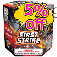 Fireworks - 500G Firework Cakes - 5% Off First Strike 500g Fireworks Cake