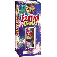 Fireworks - Reloadable Artillery Shells - 1.75 inch Festival Balls Artillery Shells 6 Shot Reloadable Artillery