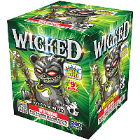 Fireworks - 200G Multi-Shot Cake Aerials - Wicked 200g Fireworks Cake