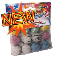 Fireworks - Smoke Items - Color Smoke Balls Clay 12 Pieces