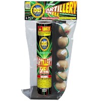 Fireworks - Reloadable Artillery Shells - Artillery Shell Poly Pack 6 Shot