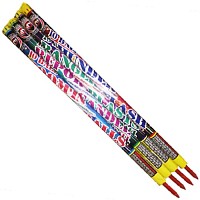 Fireworks - Roman Candles - 10 Shot Thunder & Lightning with Report Roman Candle 4 Piece