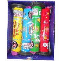 7 inch Assorted Fountain 4 Piece Fireworks For Sale - Fountains Fireworks 