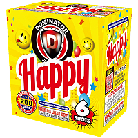 Fireworks - 200G Multi-Shot Cake Aerials - 6 Shot Happy 200g Fireworks Cake