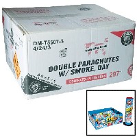 Double Parachute with Smoke Wholesale Case 96/3 Fireworks For Sale - Wholesale Fireworks 