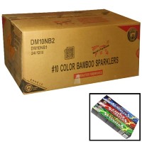 Fireworks - Wholesale Fireworks - #10 Color Bamboo Sparklers Wholesale Case 288/8