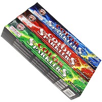 #10 Color Bamboo Sparklers 96 Piece Fireworks For Sale - Sparklers 