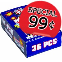 99 CENT SPECIAL M-150 Salute Firecrackers 36 Piece Fireworks For Sale - Firecrackers 