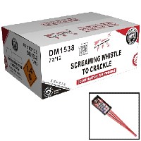 Screaming Whistle to Crackle Rocket Wholesale Case 72/12 Fireworks For Sale - Wholesale Fireworks 