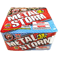 Fireworks - 200G Multi-Shot Cake Aerials - Metal Storm 200g Fireworks Cake