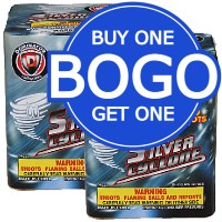 Buy One Get One Silver Cyclone 200g Fireworks Cake Fireworks For Sale - BOGO! Buy One Get One Free Fireworks Special 