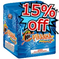 Piranha Panic 200g Fireworks Cake Fireworks For Sale - 200G Multi-Shot Cake Aerials 