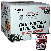 Red White and Blue Bombs Wholesale Case 12/1 Fireworks For Sale - Wholesale Fireworks 