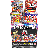 Fireworks - 500G Firework Cakes - Team Dominator 500g Fireworks Assortment